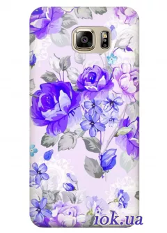 Чехол для Galaxy Note 5 - Синие цветы