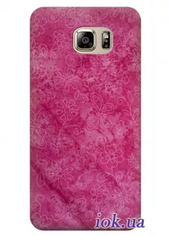 Чехол для Galaxy Note 5 - Розовые обои