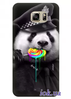 Чехол для Galaxy Note 5 - Панда полицай