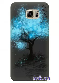 Чехол для Galaxy Note 5 - Синее дерево