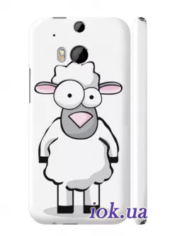 Чехол на HTC One M8 - Серьёзная овечка