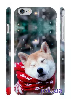 Чехол для iPhone 6 Plus - Зимняя хаска