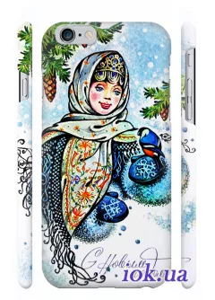 Чехол на iPhone 6 - Новогодняя открытка