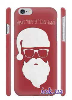 Чехол на iPhone 6 - Merry "Hipster" Christmas
