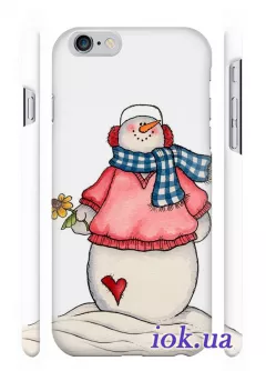 Чехол на iPhone 6 - Снеговик