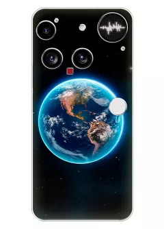 Nothing Phone 3 чехол силиконовый с крутым дизайном планеты Земля