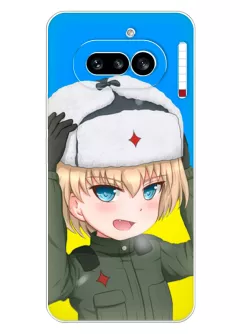Чехол для Nothing Phone (4a) из силикона - Аниме украинская девушка