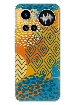 Nothing Phone 4A Pro силиконовый дизайнерский чехол с тропическим паттерном
