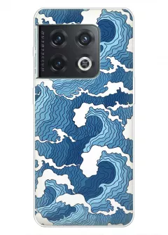Защитный бампер для OnePlus 10 Pro с нарисованным волнами