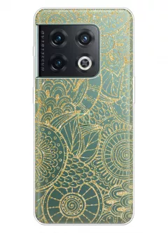 Чехол для OnePlus 10 Pro с принтом - Золотая мандала