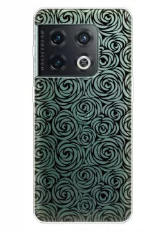 Уникальный чехол для OnePlus 10 Pro с черными узорами