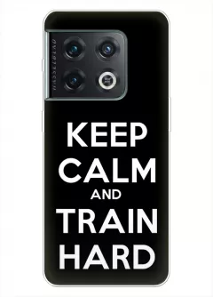 OnePlus 10 Pro спортивный защитный чехол - Keep Calm and Train Hard