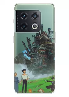 OnePlus 10 Pro чехол из прозрачного силикона - Ходячий замок герои аниме