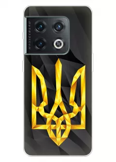 Чехол на OnePlus 10 Pro с геометрическим гербом Украины