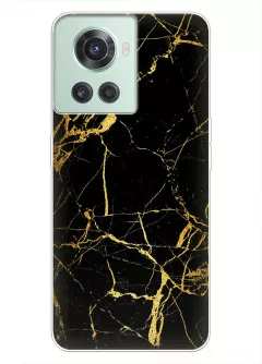 Необыкновыенный чехол для телефона OnePlus 10R - Золотой мрамор