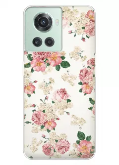 OnePlus 10R чехол с красивыми букетами цветов для девушек
