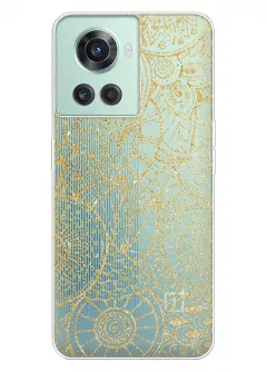 Чехол для OnePlus 10R с принтом - Золотая мандала