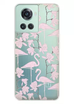 Чехол для OnePlus 10R с клевыми розовыми фламинго