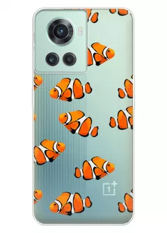 OnePlus 10R силиконовый чехол с рыбками