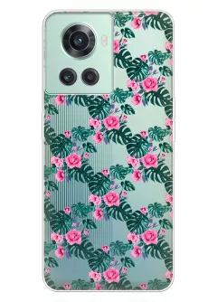 OnePlus 10R чехол для девушек - Цветочная лиана