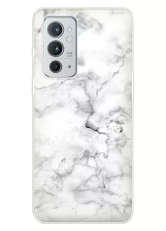Чехол на OnePlus 9RT 5G с дизайном белого мрамора
