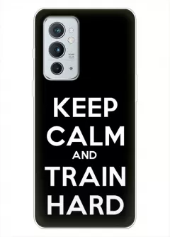 OnePlus 9RT 5G спортивный защитный чехол - Keep Calm and Train Hard
