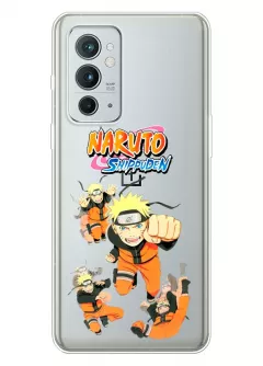 Чехол для OnePlus 9RT 5G из прозрачного силикона - Naruto Shippuden Attack