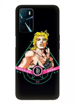 Чехол для OPPO A16 - Невероятные приключения ДжоДжо JoJo’s Bizarre Adventure логотип Hironiko Araki Дио Брандо 