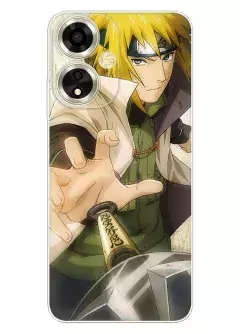 Бампер для OPPO A59 5G из силикона с аниме - Клинок Наруто Акацуки