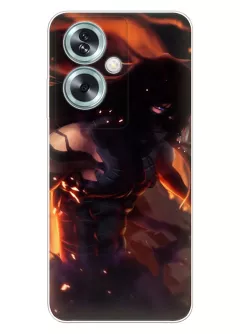 Oppo A79 чехол с картинкой Блич Bleach Ичиго Куросаки в тени битвы