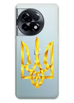 Чехол для OnePlus Ace 2из прозрачного силикона - Герб Украмны из фигур