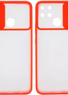 Чехол Camshield mate TPU со шторкой для камеры для Oppo A15s / A15, Красный