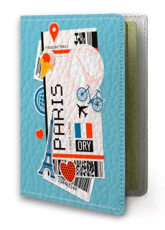 Обложка для паспорта -  Париж (Paris)
