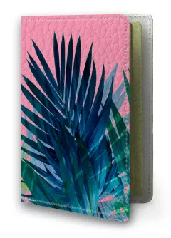Обложка для заграничного паспорта - Пальмовые листья