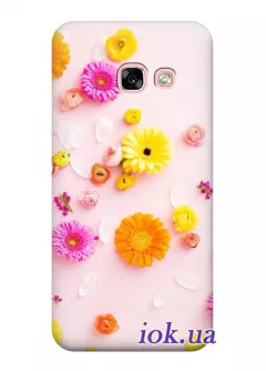 Чехол для Galaxy A3 2017 - Нежные цветочки