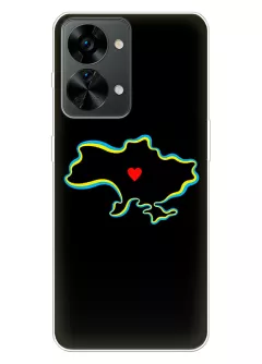 Чехол на OnePlus Nord 2T 5G для патриотов Украины - Love Ukraine