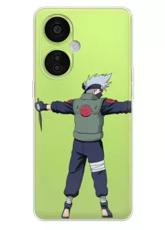 Бампер для OnePlus Nord CE 3 Lite 5G - Naruto Какаси Хатакэ, прозрачный силикон