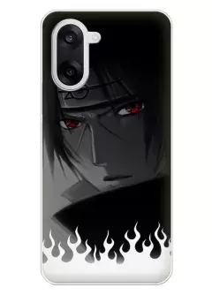Аниме чехол для OnePlus Nord CE5 из силикона - Наруто Итачи в огне