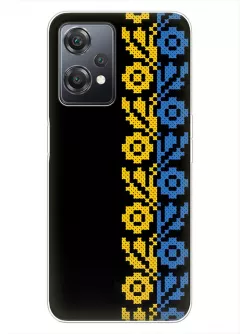 Чехол на OnePlus Nord CE 2 Lite 5G с патриотическим рисунком вышитых цветов