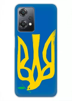 Чехол на OnePlus Nord CE 2 Lite 5G с сильным и добрым гербом Украины в виде ласточки