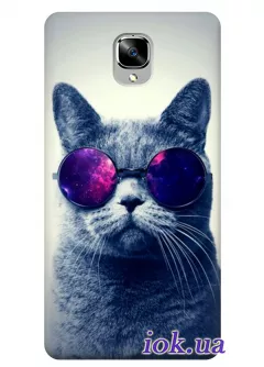 Чехол для OnePlus 3 - Кот в очках