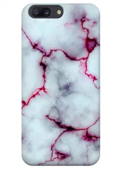 Чехол для OnePlus 5 - Розовый мрамор
