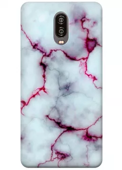 Чехол для OnePlus 6T - Розовый мрамор