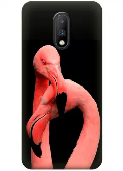 Чехол для OnePlus 7 - Пара фламинго
