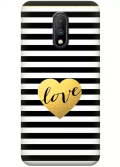 Чехол для OnePlus 7 - Полосатая любовь