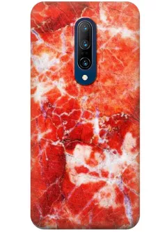 Чехол для OnePlus 7 Pro 5G - Красный мрамор