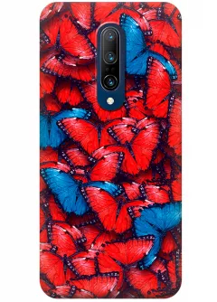 Чехол для OnePlus 7 Pro - Красные бабочки