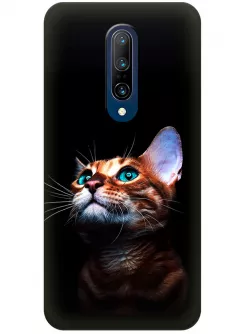 Чехол для OnePlus 7 Pro - Зеленоглазый котик
