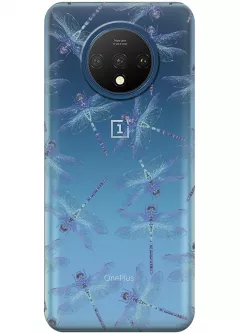 Чехол для OnePlus 7T - Голубые стрекозы