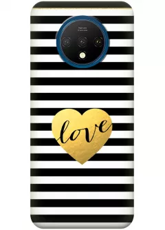Чехол для OnePlus 7T - Полосатая любовь